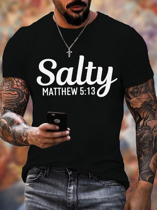 Classic Cotton Tee - Salty Matthew 5:13 T-shirt