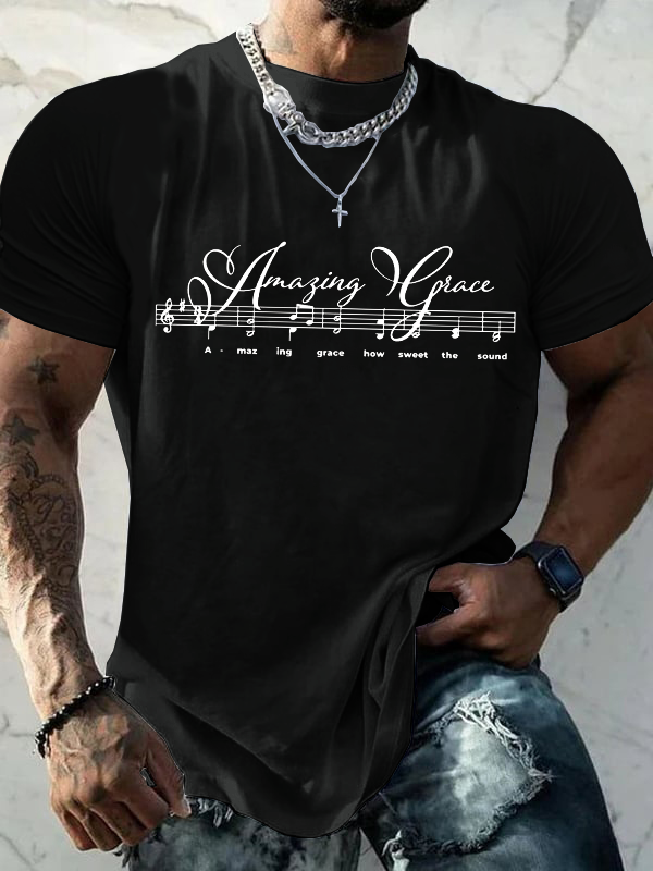 Classic Cotton Tee - Amazing Grace How Sweet the Sound T-shirt