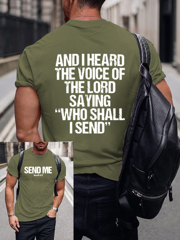 Classic Cotton Tee - Send Me Isaiah 6:8