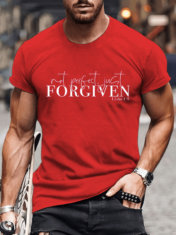 Classic Cotton Tee - Not Perfect Just Forgiven