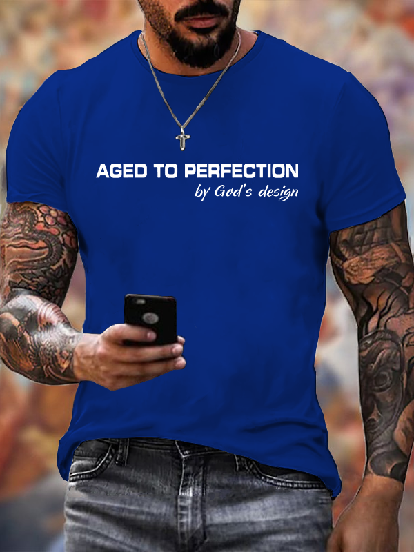 Classic Cotton Tee - Aged to Perfection by God's Design