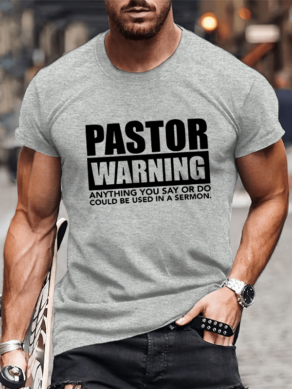 Classic Cotton Tee - Pastor Warning