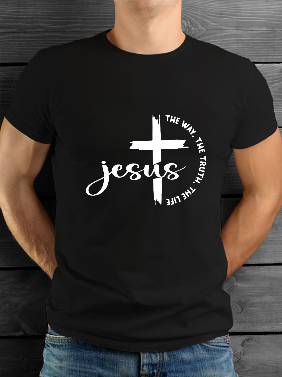 Classic Cotton Tee - Jesus The Way The Truth The Life