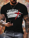Classic Cotton Tee - American flag cross