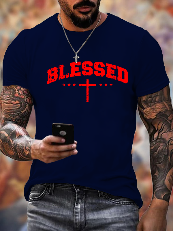 Classic Cotton Tee - Blessed Cross