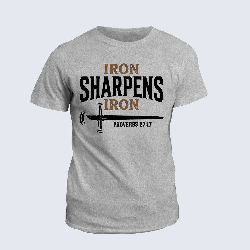 Classic Cotton Tee - Iron Sharpens Iron - Proverbs 27:17