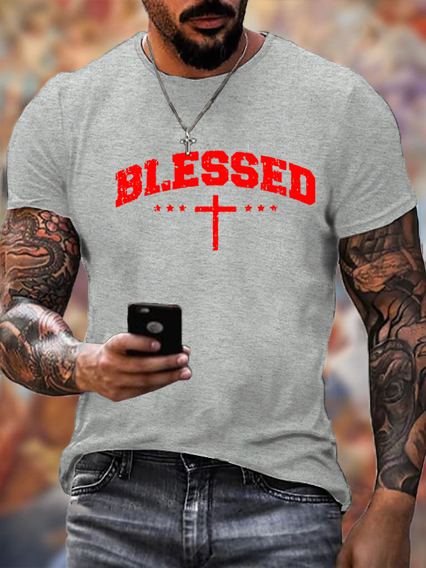 Classic Cotton Tee - Blessed Cross