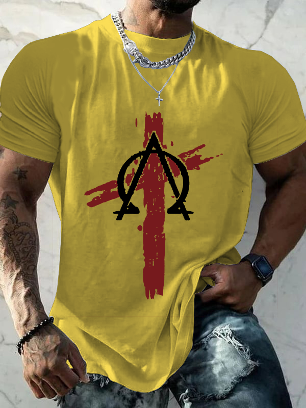 Classic Cotton Tee - Cross Crew Neck