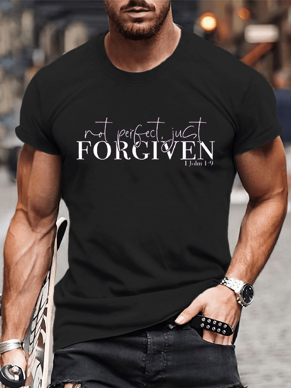 Classic Cotton Tee - Not Perfect Just Forgiven