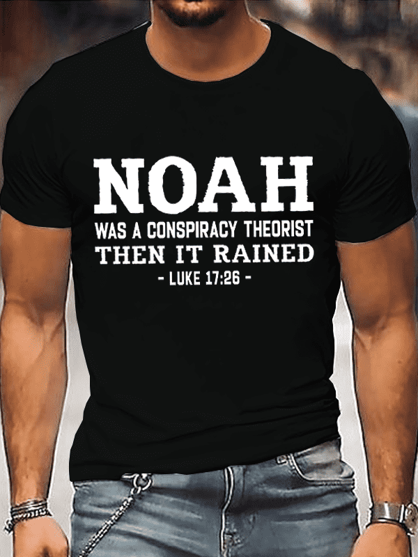 Classic Cotton Tee - Noah Conspiracy Theorist Crew Neck Tee