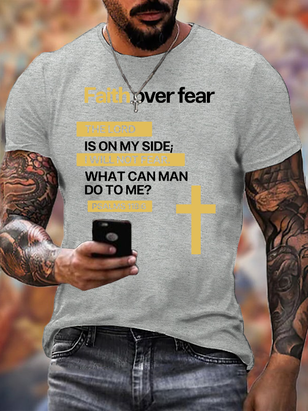 Classic Cotton Tee - Faith Over Fear
