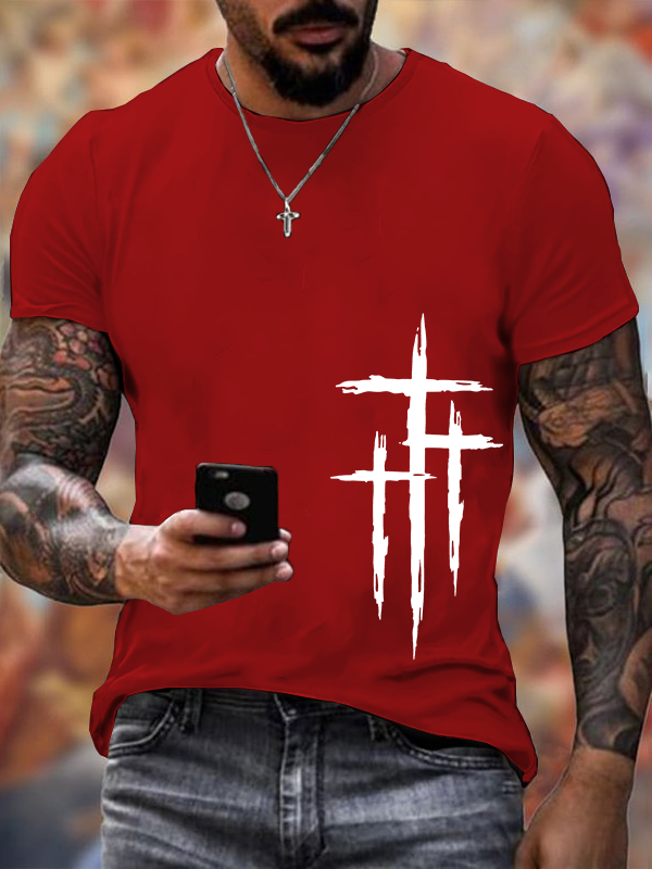 Classic Cotton Tee - Faith Cross