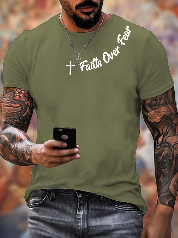 Classic Cotton Tee - Faih Over Fear