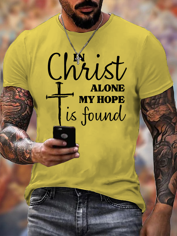 Classic Cotton Tee - In Christ Alone My Hope Is Found