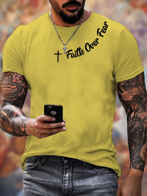 Classic Cotton Tee - Faih Over Fear