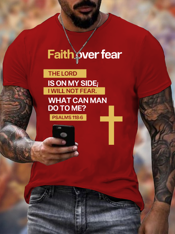 Classic Cotton Tee - Faith Over Fear