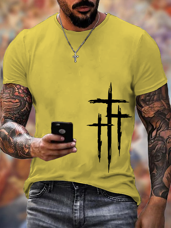 Classic Cotton Tee - Faith Cross