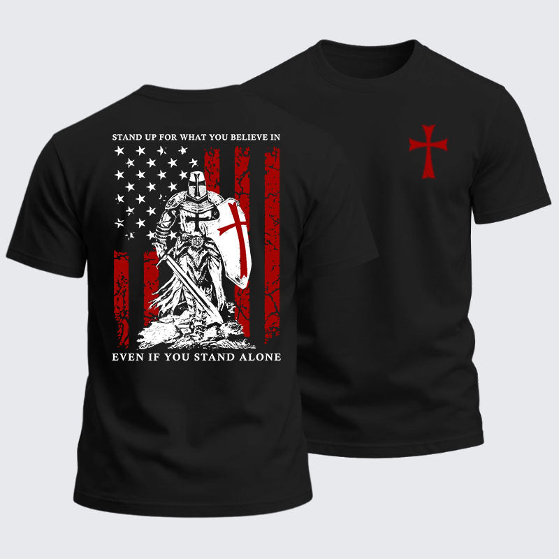 Heavyweight Cotton Tee - Stand Up For What You Believe