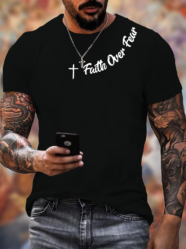Classic Cotton Tee - Faih Over Fear