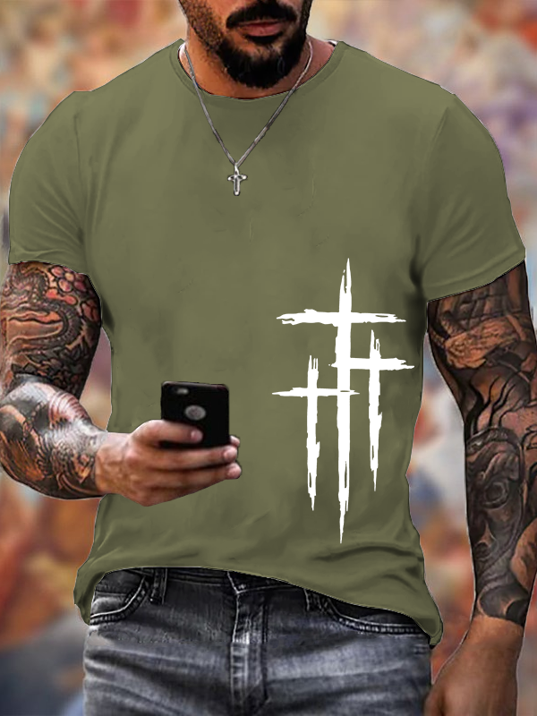 Classic Cotton Tee - Faith Cross