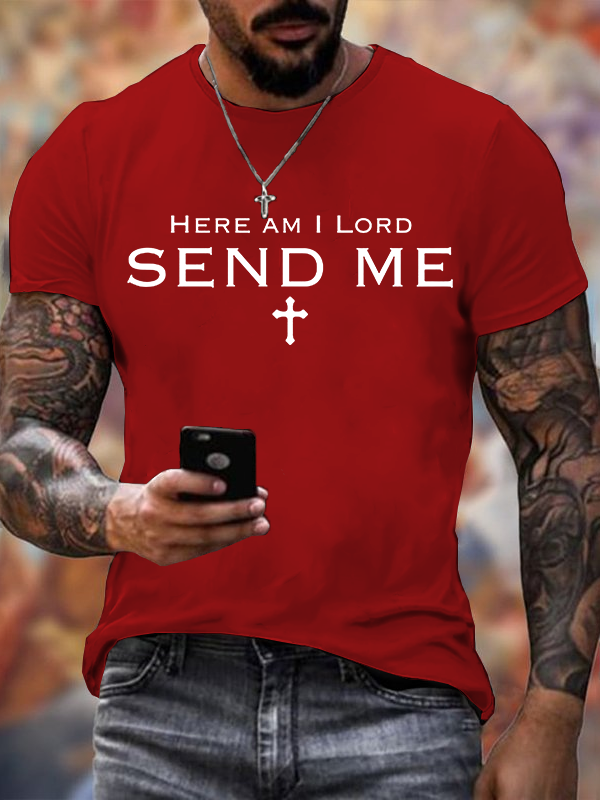 Classic Cotton Tee - Here am I Lord Send Me