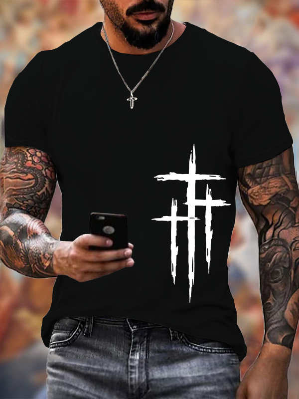 Classic Cotton Tee - Faith Cross