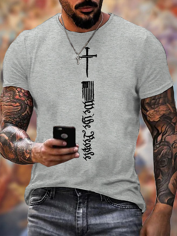 Classic Cotton Tee - Faith Cross Flag