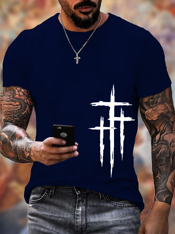 Classic Cotton Tee - Faith Cross