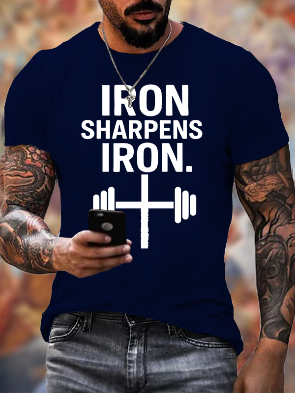 Classic Cotton Tee - Iron Sharpens Iron Cross