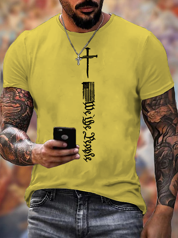 Classic Cotton Tee - Faith Cross Flag