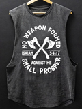 No Weapon Formed Shall Prosper - Isaiah 54:17 Christian Washed Tank