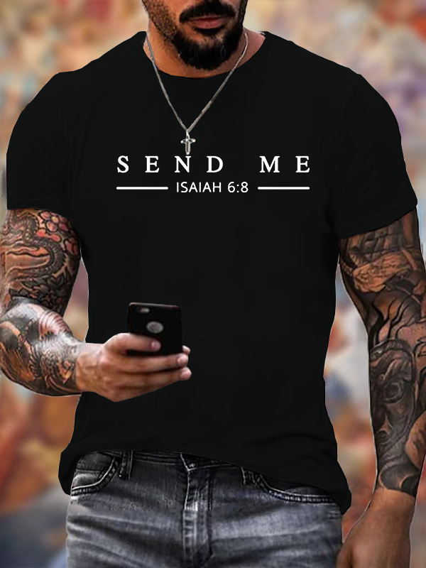 Classic Cotton Tee - Send Me Isaiah 6:8