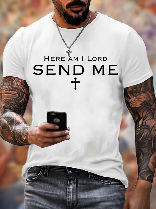 Classic Cotton Tee - Here am I Lord Send Me