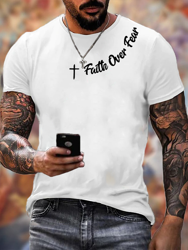 Classic Cotton Tee - Faih Over Fear