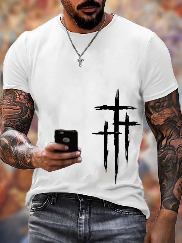 Classic Cotton Tee - Faith Cross