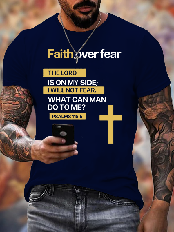 Classic Cotton Tee - Faith Over Fear