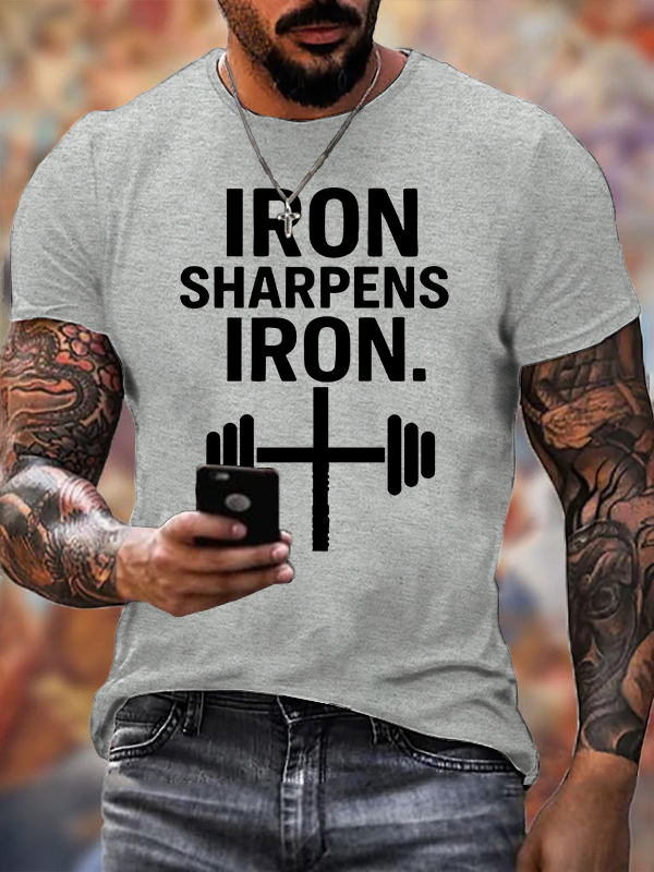 Classic Cotton Tee - Iron Sharpens Iron Cross