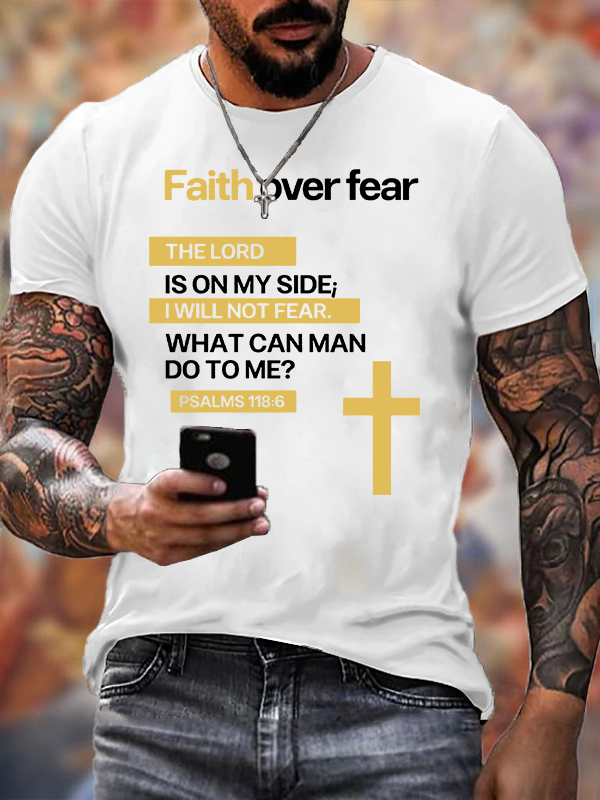 Classic Cotton Tee - Faith Over Fear