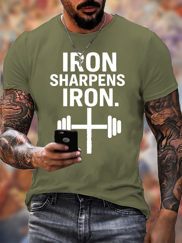 Classic Cotton Tee - Iron Sharpens Iron Cross