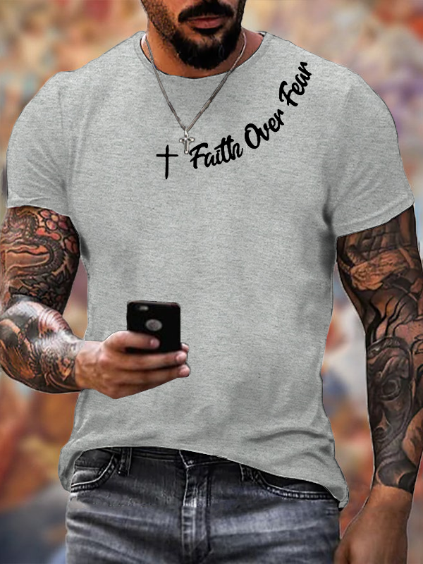 Classic Cotton Tee - Faih Over Fear