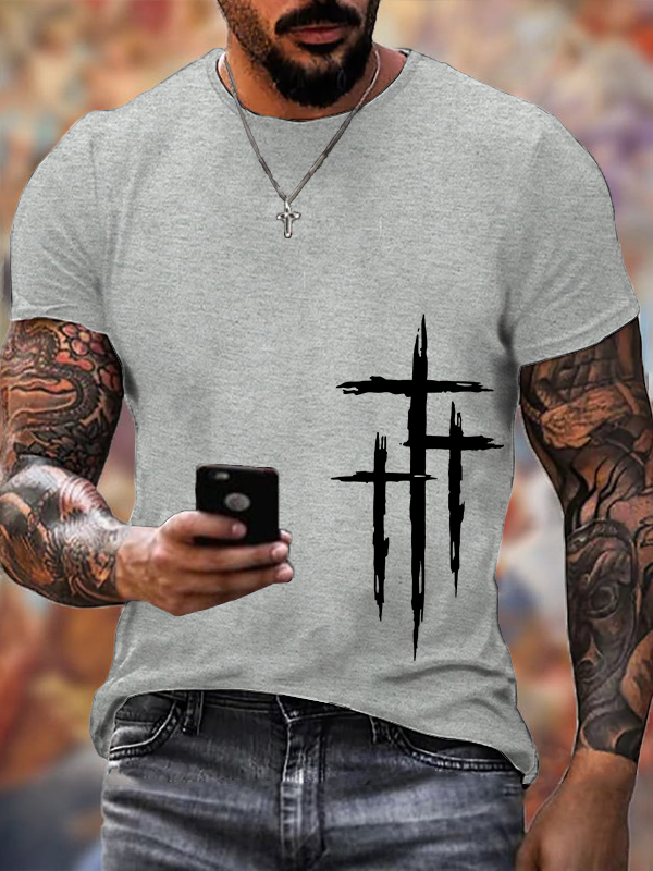 Classic Cotton Tee - Faith Cross