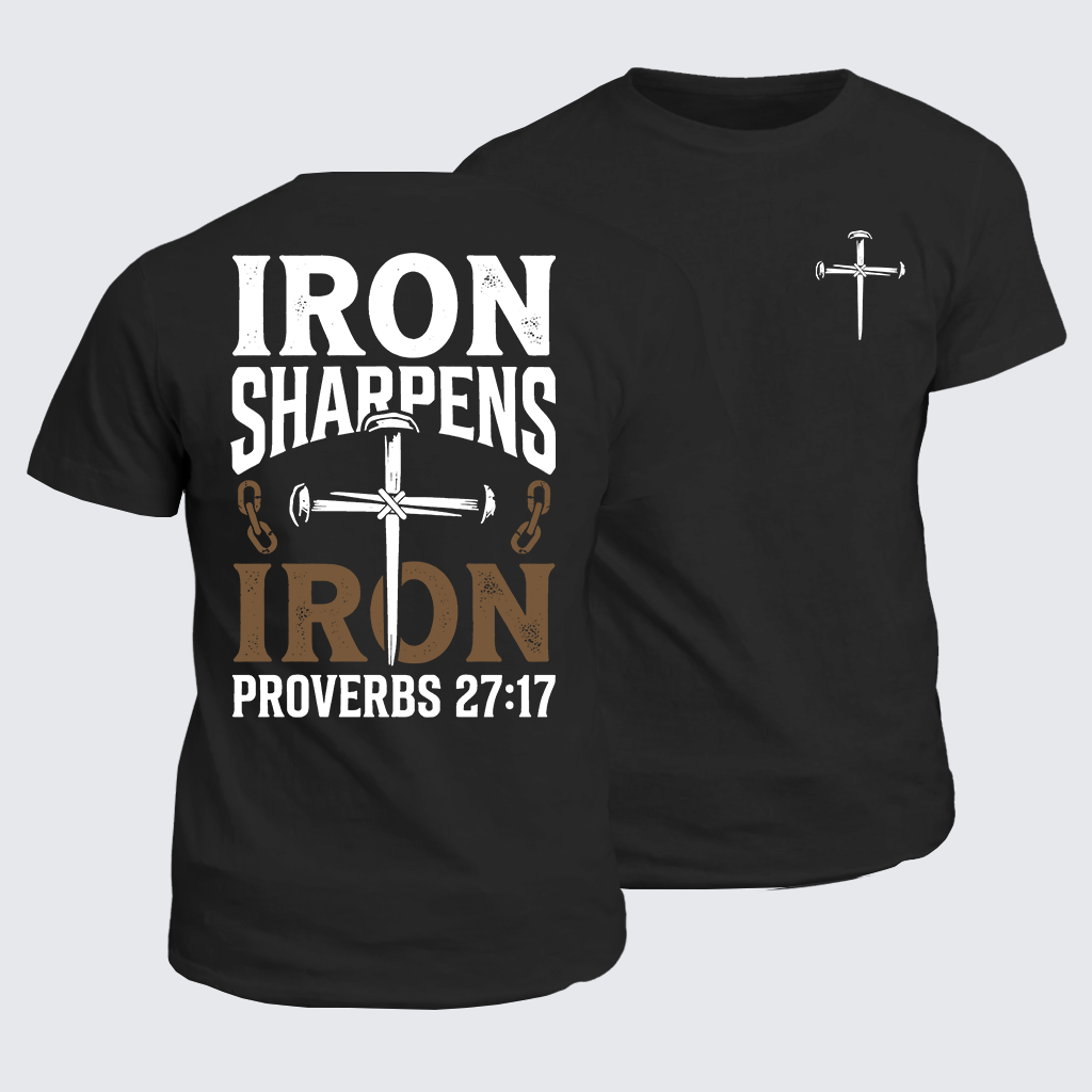 Classic Cotton Tee - Iron Sharpens Iron - Proverbs 27:17