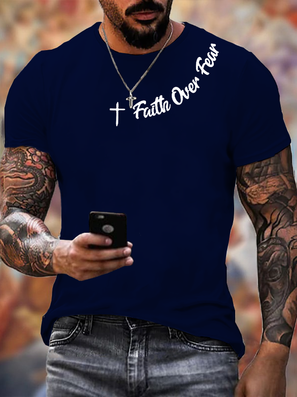 Classic Cotton Tee - Faih Over Fear