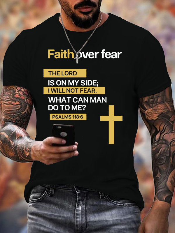 Classic Cotton Tee - Faith Over Fear