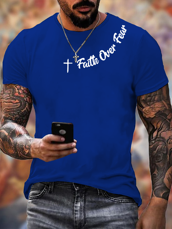 Classic Cotton Tee - Faih Over Fear