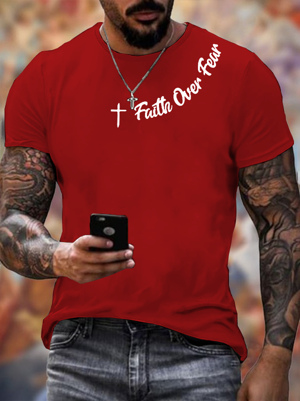 Classic Cotton Tee - Faih Over Fear