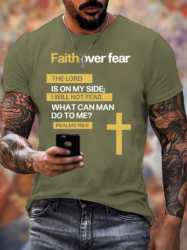 Classic Cotton Tee - Faith Over Fear