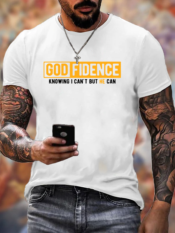 Classic Cotton Tee - Knowing I Can't But He Can
