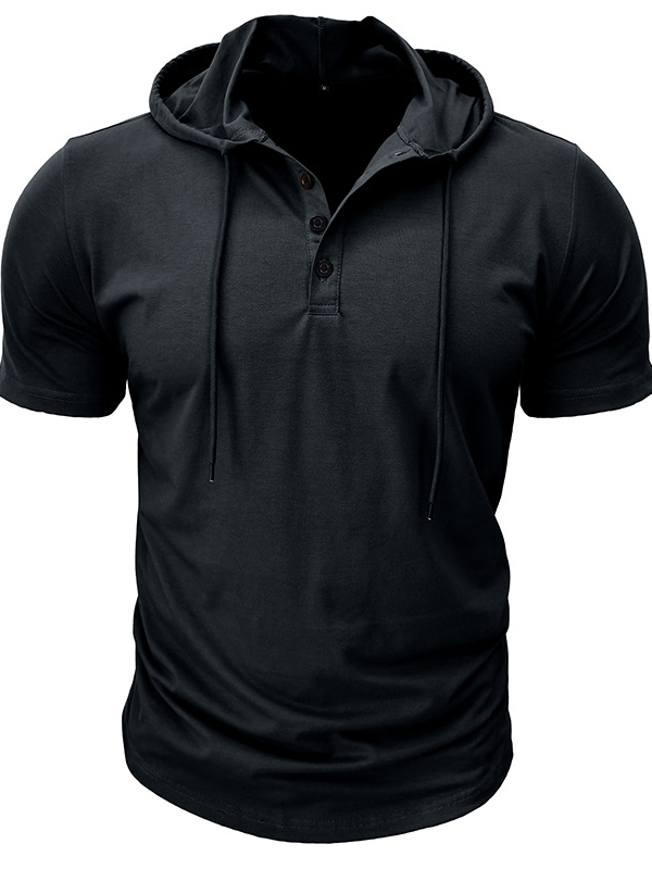 Isaiah 6:8 - SEND ME Christian Hooded Henley T Shirt