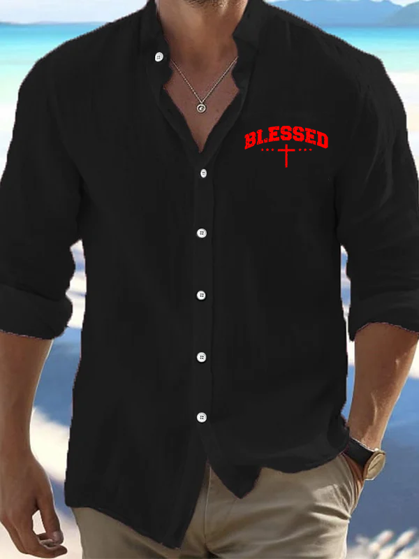 Blessed Cross Christian Resort Casual Shirt
